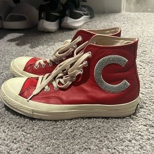 Red Leather Converse